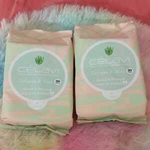 Célavi Makeup Remover Towelettes, Korean SET OF 2